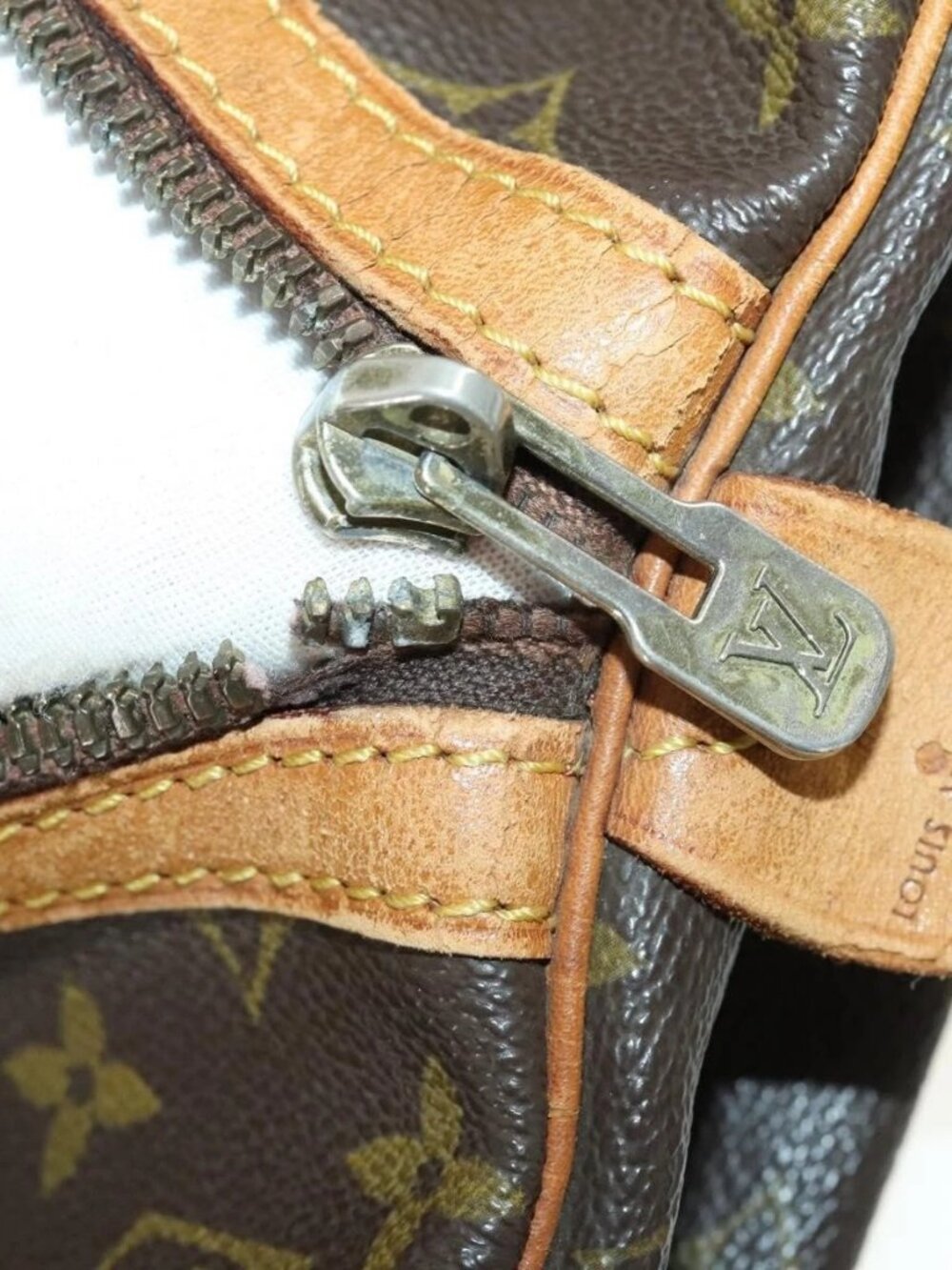 LOUIS VUITTON Monogram Sac Souple 45 Boston Bag M41624 LV Auth 158145 - Picture 12 of 16